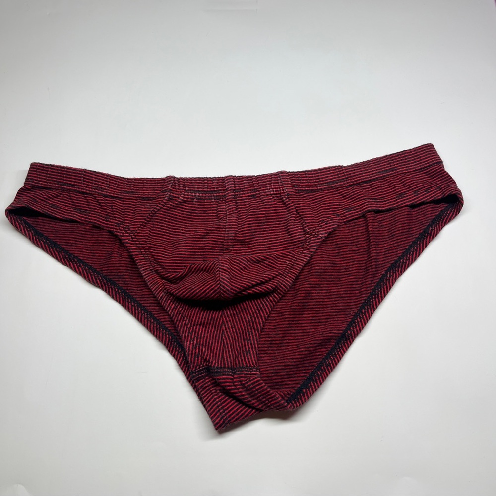 Classic Red Striped Men's Briefs
